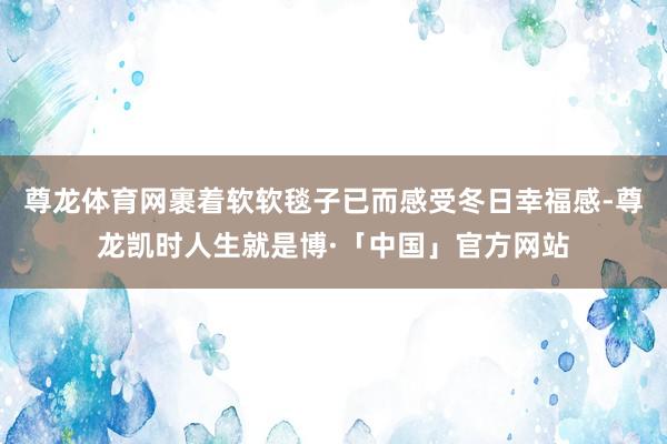 尊龙体育网裹着软软毯子已而感受冬日幸福感-尊龙凯时人生就是博·「中国」官方网站